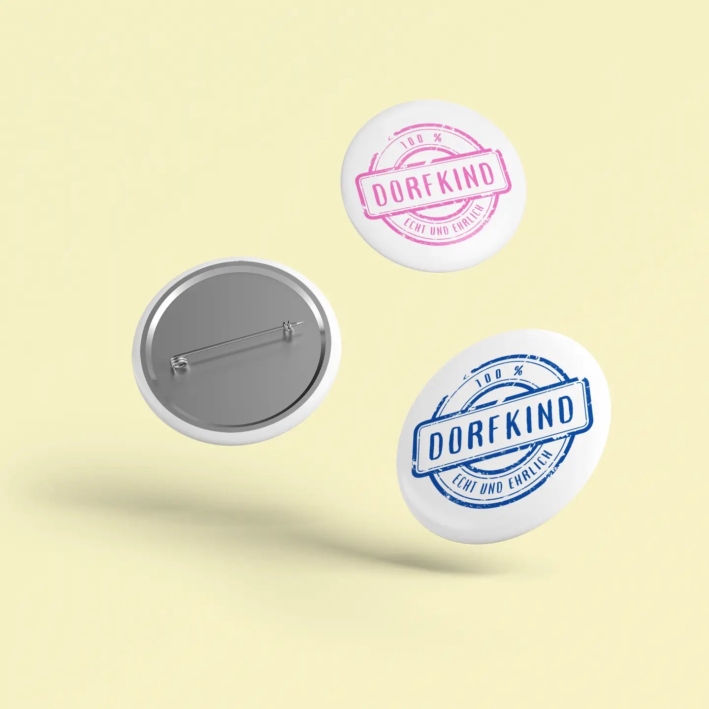 100% Dorfkind Ansteckbuttons - Offizieller Fanartikel | HansArbeit