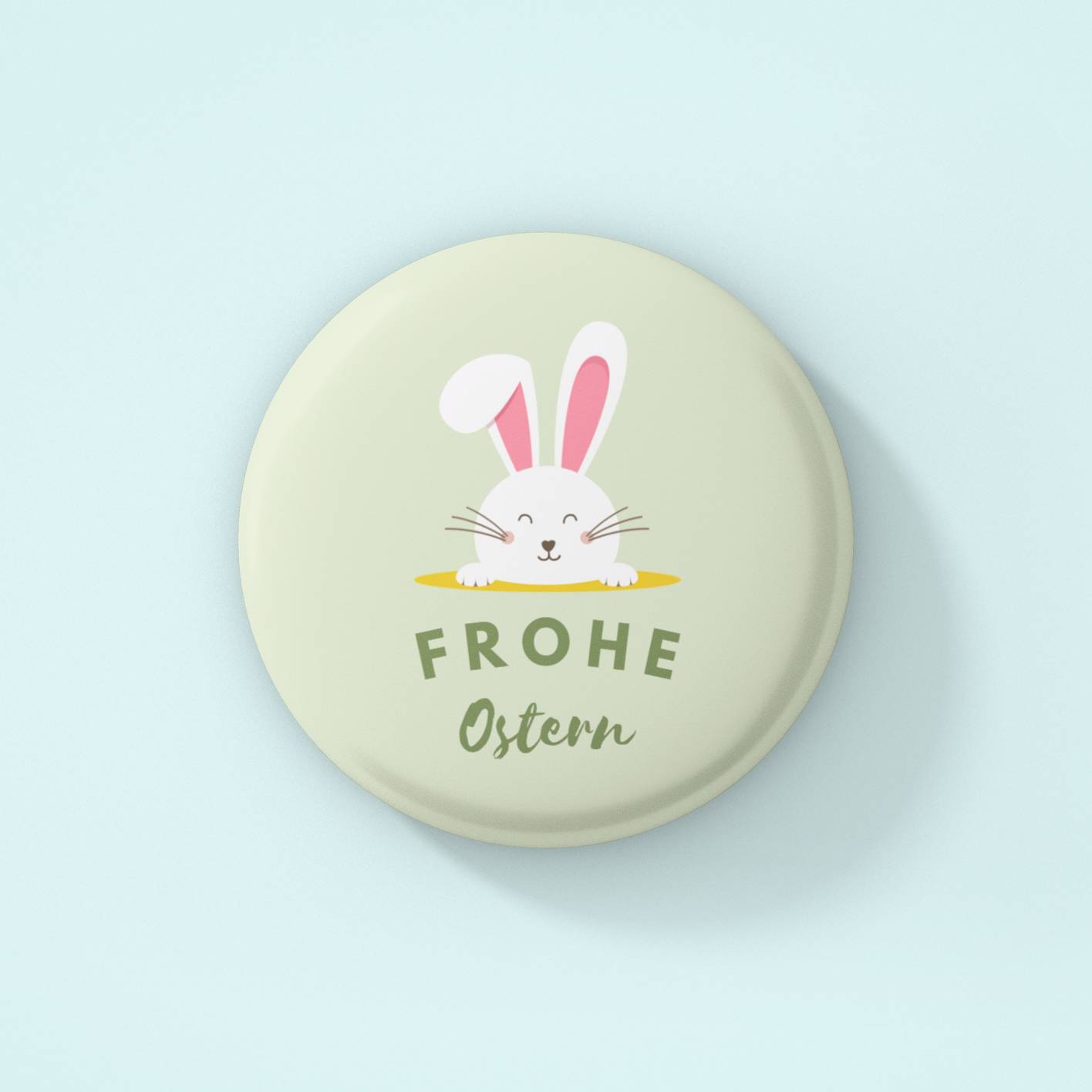 Frohe Ostern Runde Buttons von #HansArbeit (Ø 58 mm) mit Nadel-Verschluss