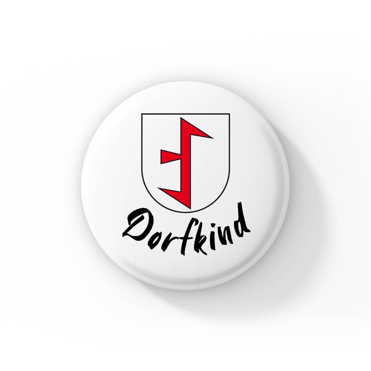 "Dorfkind" Ansteckbutton Brochthausen von #HansArbeit (Ø 25 mm)