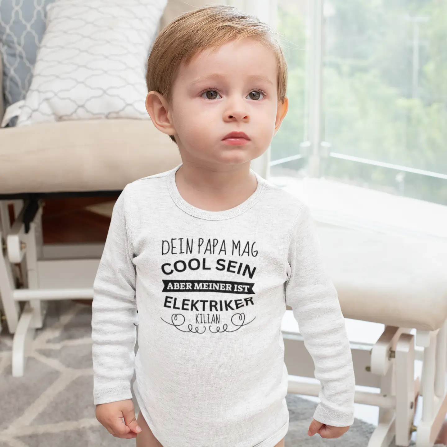 Baby Bodysuit “Dein Papa mag cool sein”