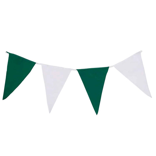 Wimpelkette Grün-Weiß Premium für Schützenfeste