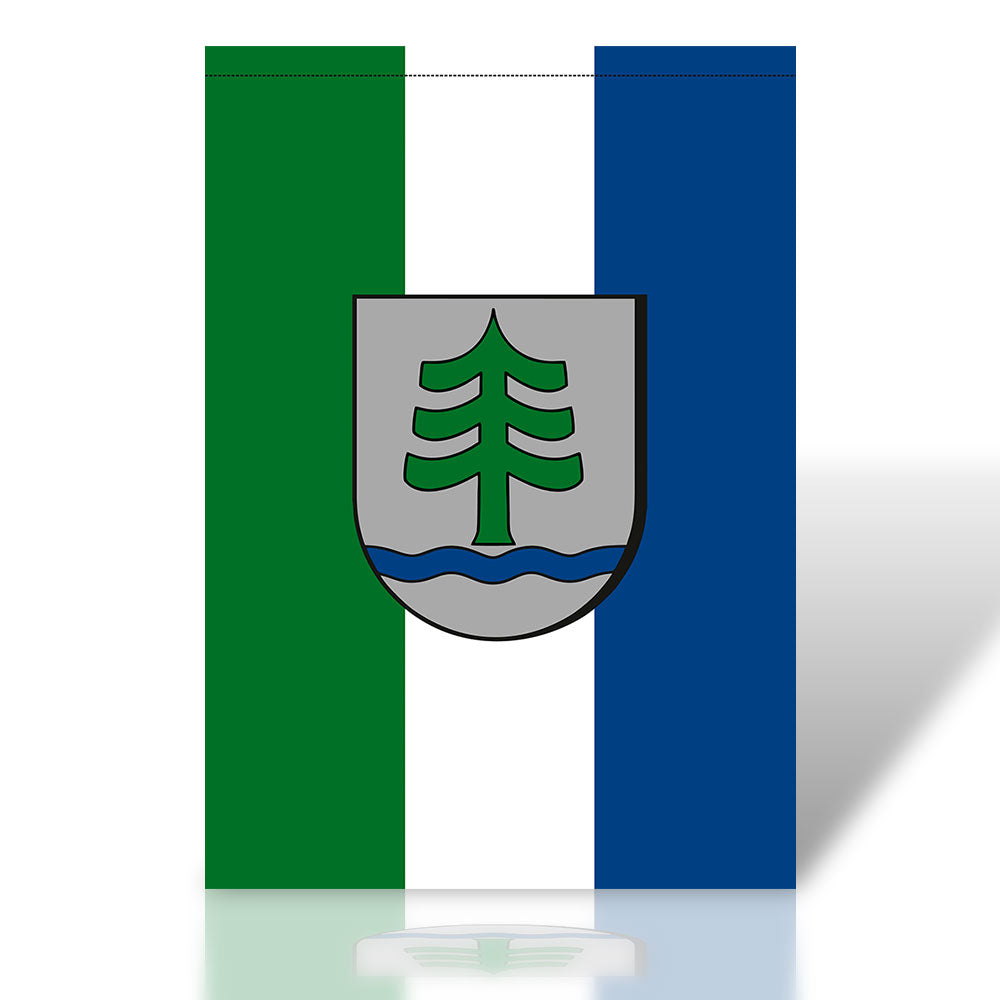 Fahne "Fuhrbach" 40x57 cm mit Hohlsaum Ø 3cm für Deinen Vorgarten