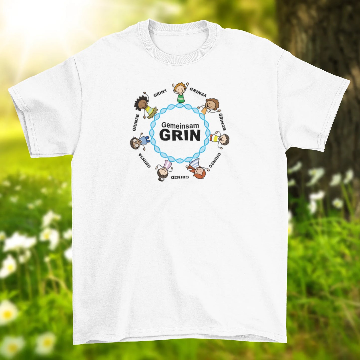 "Gemeinsam GRIN" - Das offizielle Unisex T-Shirt für den Verein "Gemeinsam Grin"