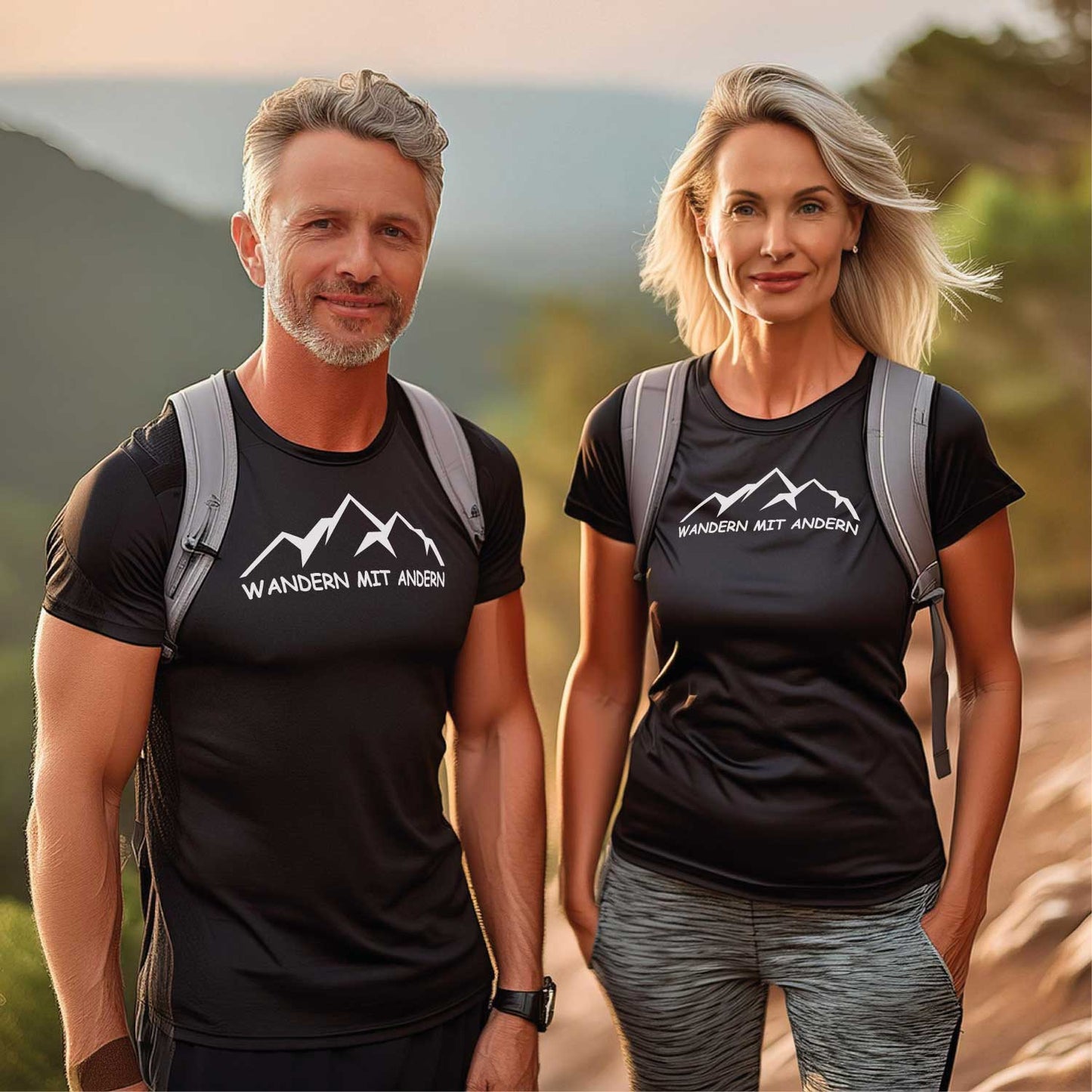 Gemeinsam unterwegs: T-Shirt "Wandern mit Andern" - HansArbeit